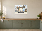 Broad Street, Wokingham Poster at A1, in a white frame, in a kitchen